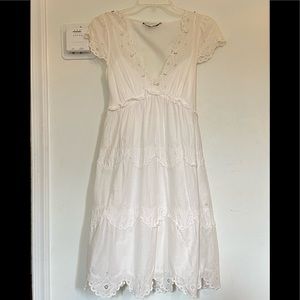White summer dress BCBGmaxazria
